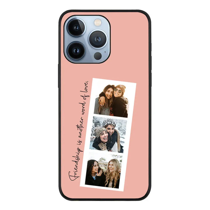 Apple iPhone 13 Pro / Rugged Black Custom Photo Strip Polaroid Style, Phone Case - Stylizedd.com