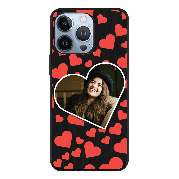 Apple iPhone 13 Pro / Tough Pro Custom Photo Heart shaped, Phone Case - Stylizedd.com