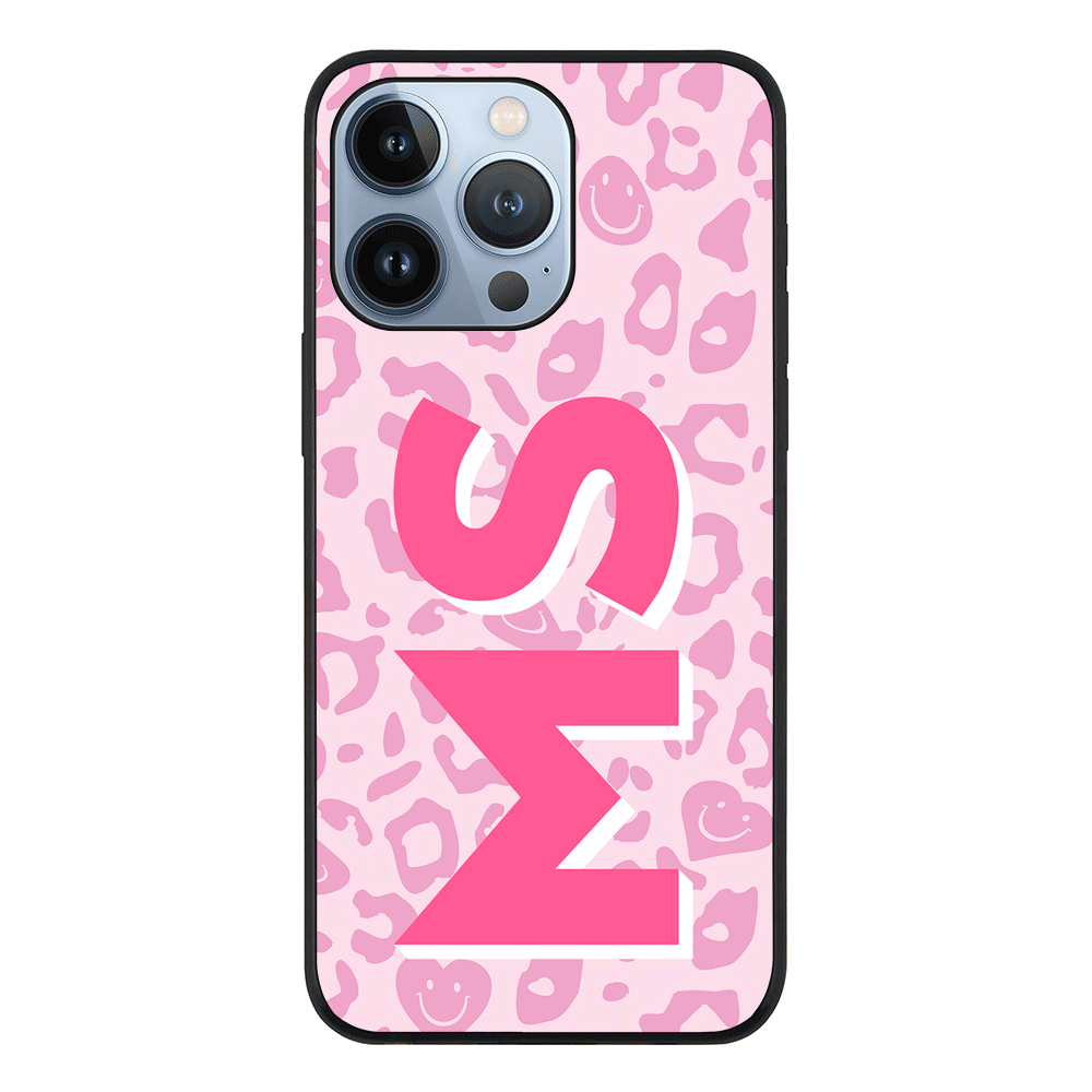 Apple iPhone 13 Pro / Tough Pro Custom Monogram Initial 3D Shadow Text Seamless Pattern, Phone Case - Stylizedd.com
