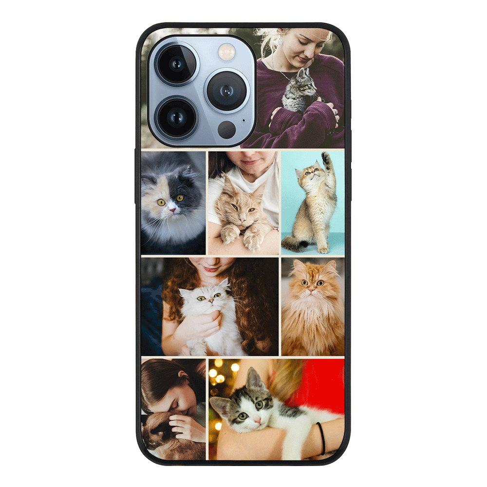 Apple iPhone 13 Pro / Tough Pro Personalised Photo Collage Grid Pet Cat, Phone Case - Stylizedd.com
