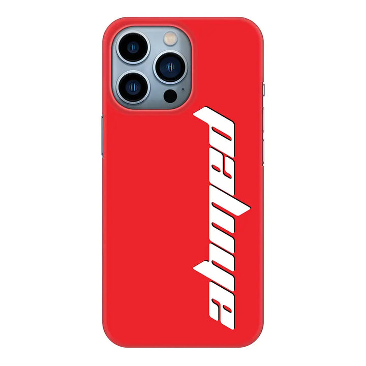 Apple iPhone 13 Pro / Snap Classic Custom Text, Vertical Name Phone Case - Stylizedd.com