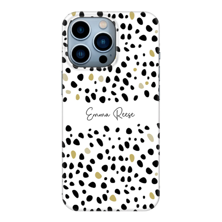 Apple iPhone 13 Pro / Clear Classic Pebble Multi Color Custom Text, My Name Phone Case - Stylizedd.com