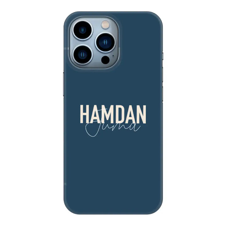 Apple iPhone 15 Pro Max / Clear Classic Personalized Name Horizontal, Phone Case - Stylizedd.com