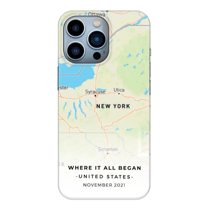 Apple iPhone 13 Pro / Snap Classic Personalized map, Phone Case - Stylizedd.com