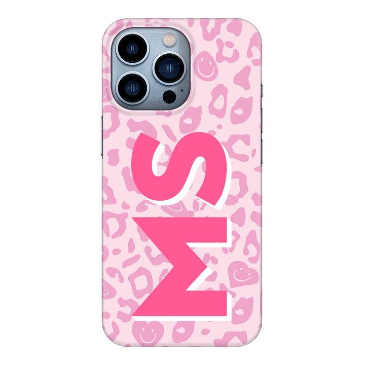 Apple iPhone 13 Pro / Snap Classic Custom Monogram Initial 3D Shadow Text Seamless Pattern, Phone Case - Stylizedd.com