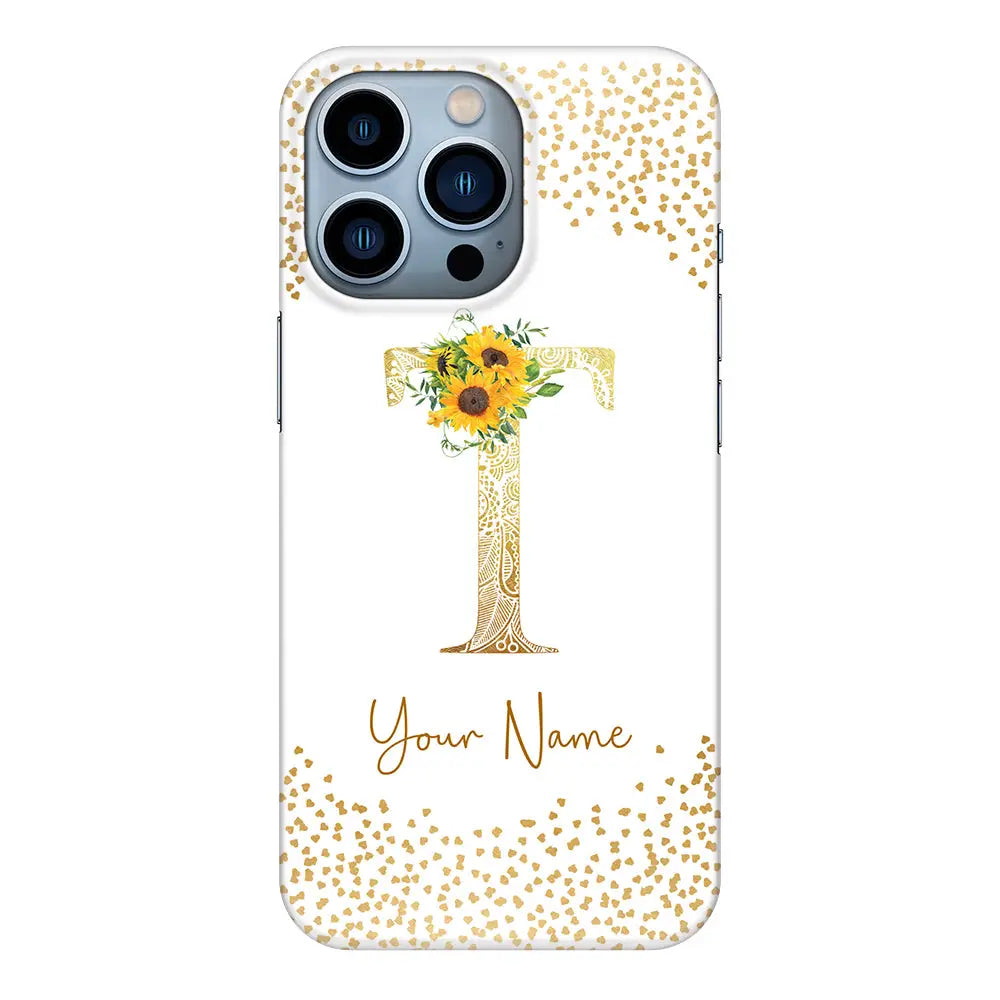 Apple iPhone 13 Pro / Snap Classic Floral Mandala Initial Phone Case - Stylizedd.com