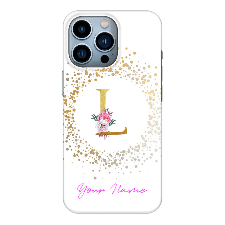 Apple iPhone 13 Pro / Clear Classic Floral Initial Phone Case - Stylizedd.com
