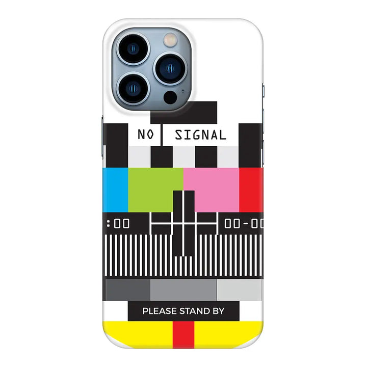 Apple iPhone 13 Pro / Snap Classic Personalized Text Retro No Signal TV Channel, Phone Case - Stylizedd.com