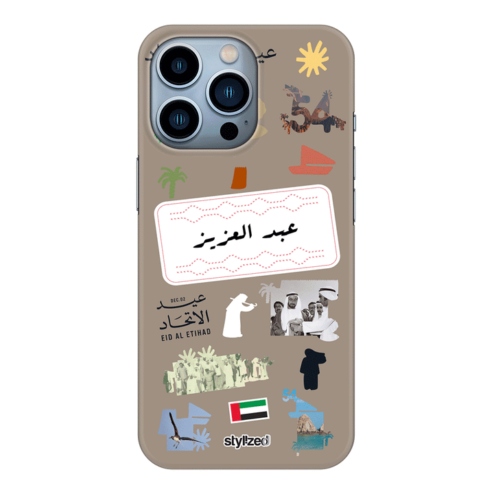 Apple iPhone 13 Pro / Snap Classic Custom Eid Al Etihad 54 National Day Sticker, Phone Case - Stylizedd.com