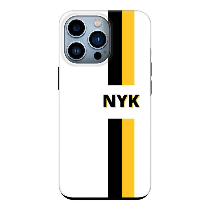 Apple iPhone 13 Pro / Snap Classic Custom Striped Monogram Phone Case - Stylizedd.com