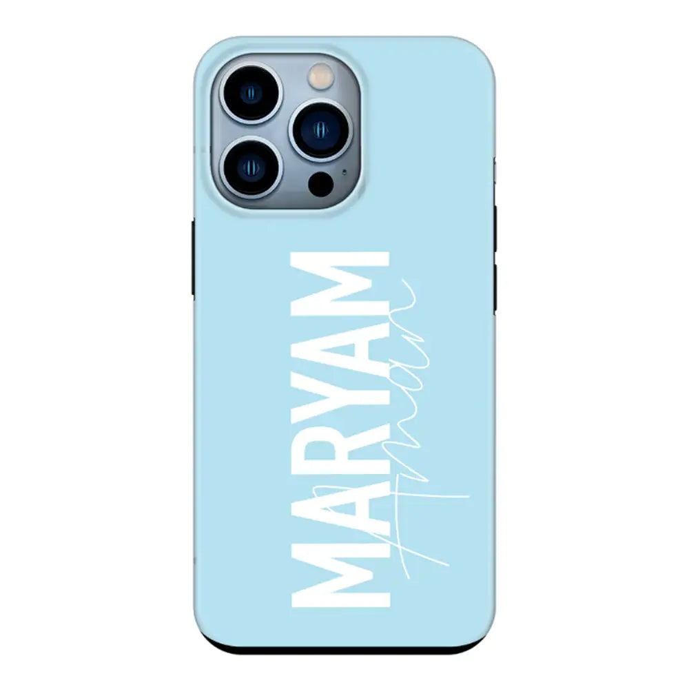 Apple iPhone 13 Pro / Tough Pro Personalized Name Vertical, Phone Case - Stylizedd.com