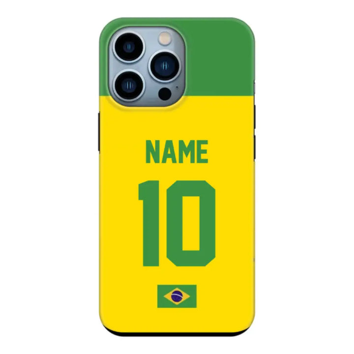 Apple iPhone 13 Pro / Tough Pro Personalized Football Jersey Phone Case Custom Name & Number - Stylizedd.com