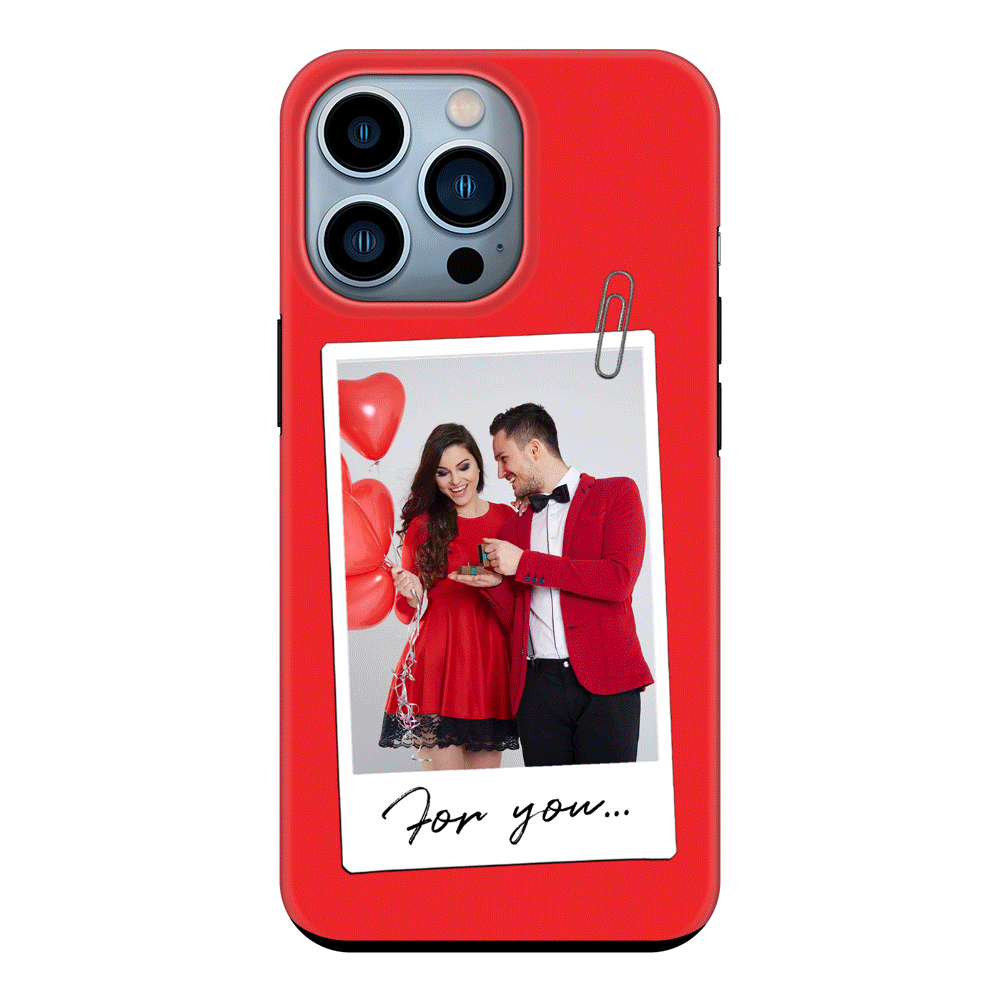 Apple iPhone 13 Pro / Snap Classic Personalized Polaroid Photo Valentine, Phone Case - Stylizedd.com