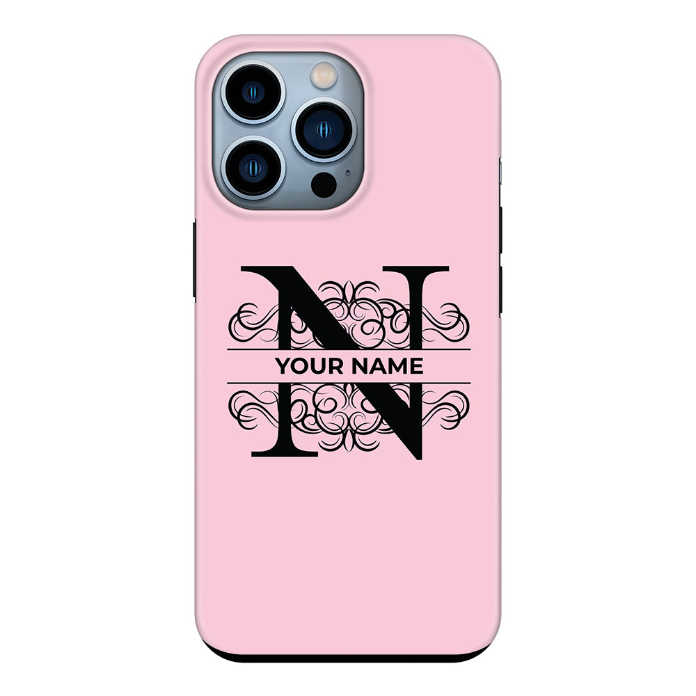 Apple iPhone 13 Pro / Snap Classic Split Floral Initial Phone Case - Stylizedd.com
