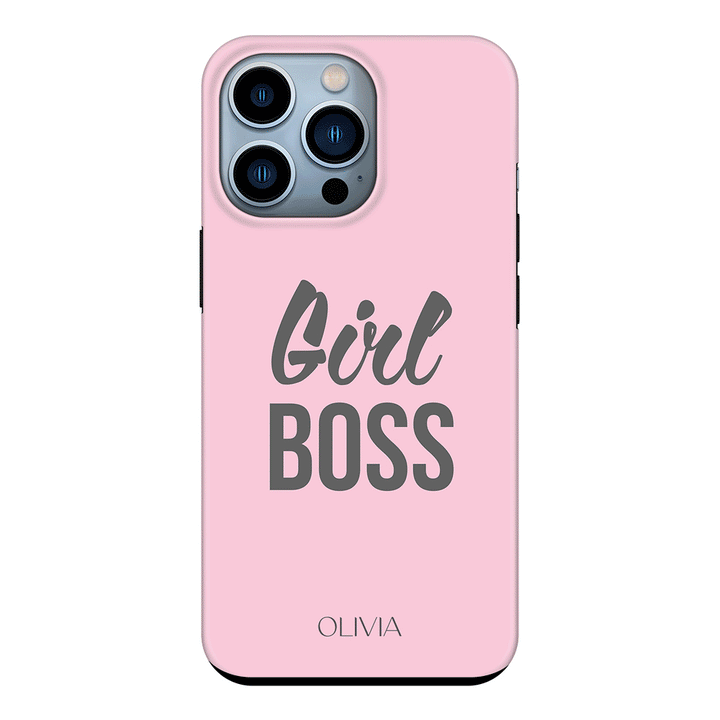 Apple iPhone 13 Pro / Tough Pro Personalized Name Girl Boss, Phone Case - Stylizedd.com