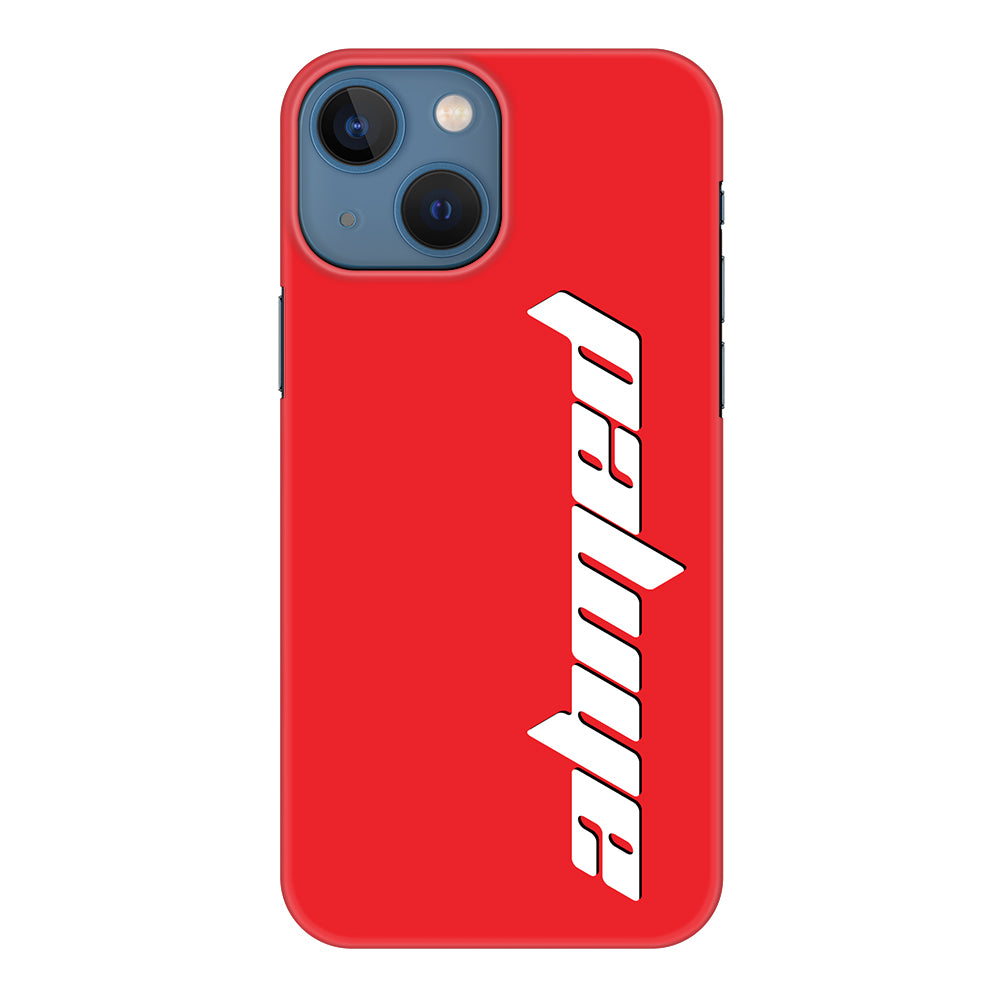 Apple iPhone 13 / Snap Classic Custom Text, Vertical Name Phone Case - Stylizedd.com
