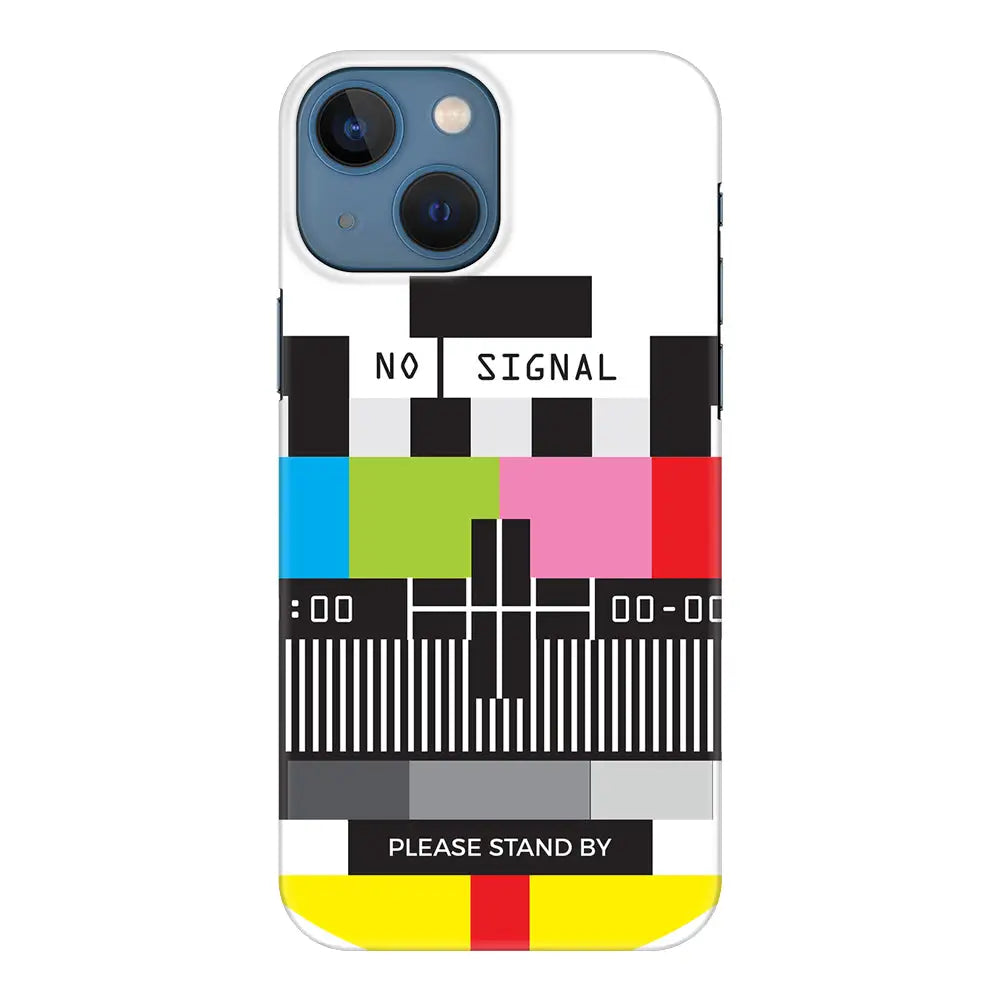 Apple iPhone 13 / Snap Classic Personalized Text Retro No Signal TV Channel, Phone Case - Stylizedd.com