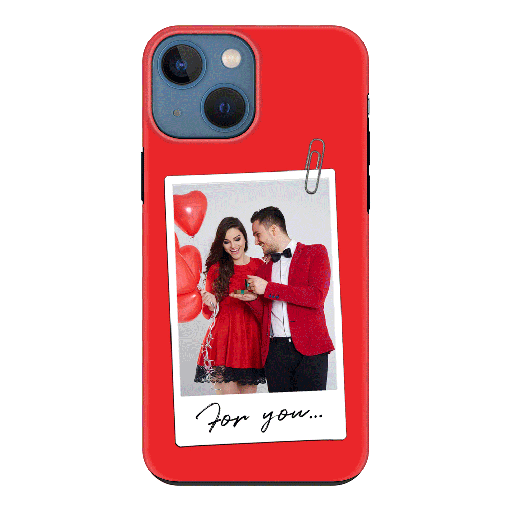 Apple iPhone 13 / Tough Pro Personalized Polaroid Photo Valentine, Phone Case - Stylizedd.com