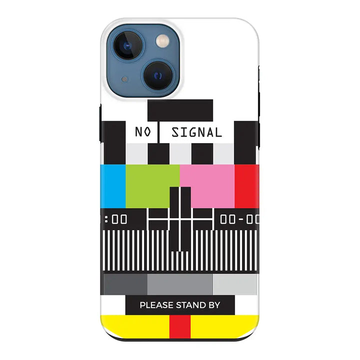 Apple iPhone 13 / Tough Pro Personalized Text Retro No Signal TV Channel, Phone Case - Stylizedd.com