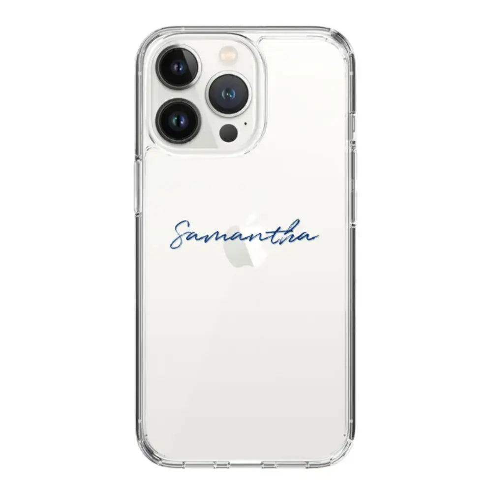 Apple iPhone 14 Pro / Clear Classic Custom Text, My Name Phone Case - Stylizedd.com