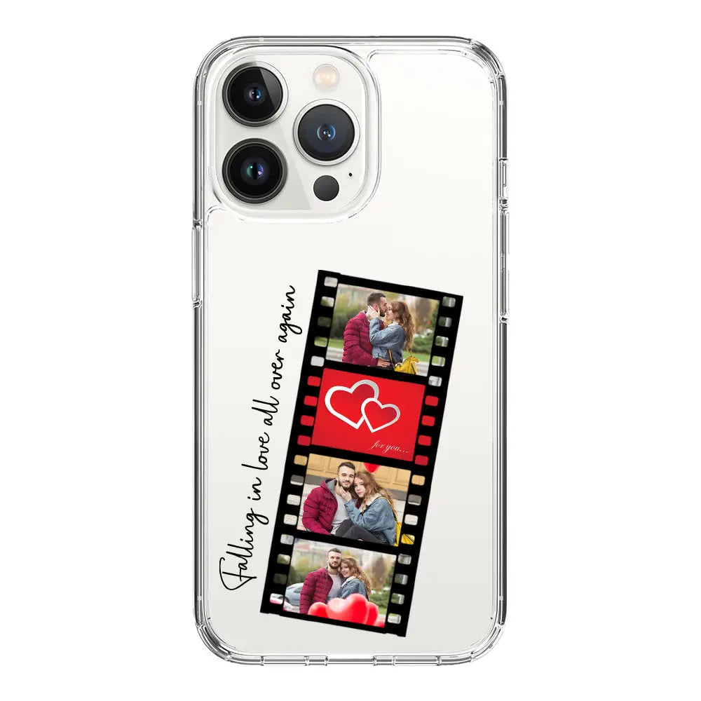 Apple iPhone 14 Pro / Clear Classic Phone Case Custom Valentine Photo Film Strips, Phone Case - Stylizedd