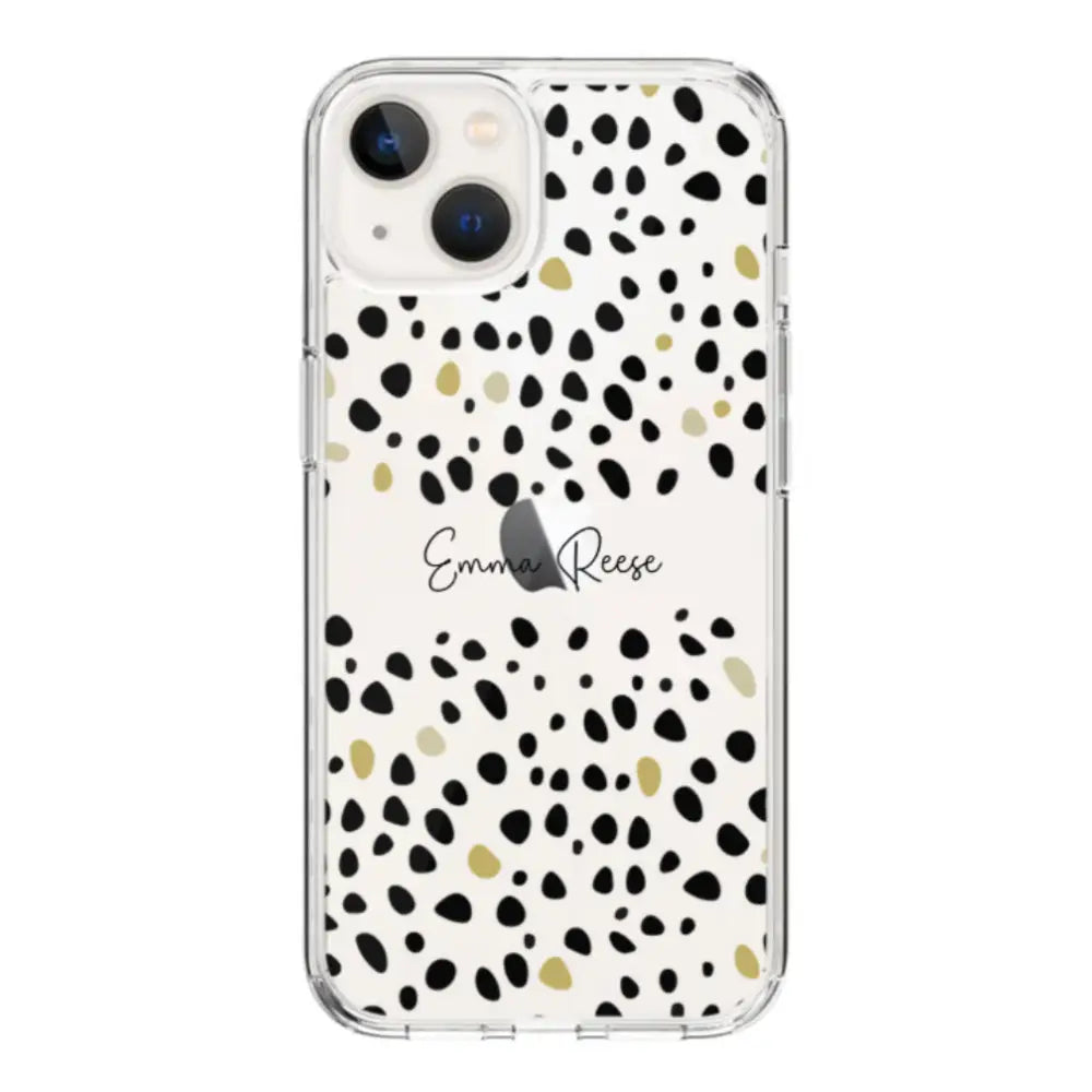 Apple iPhone 14 Plus / Clear Classic Phone Case Pebble Multi Color Custom Text, My Name Phone Case - Stylizedd.com