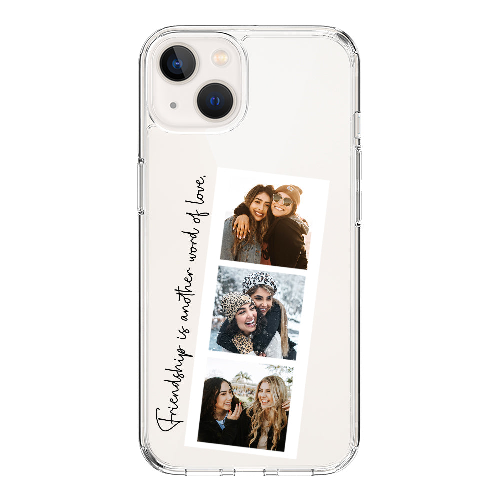 Apple iPhone 14 Plus / Clear Classic Custom Photo Strip Polaroid Style, Phone Case - Stylizedd.com