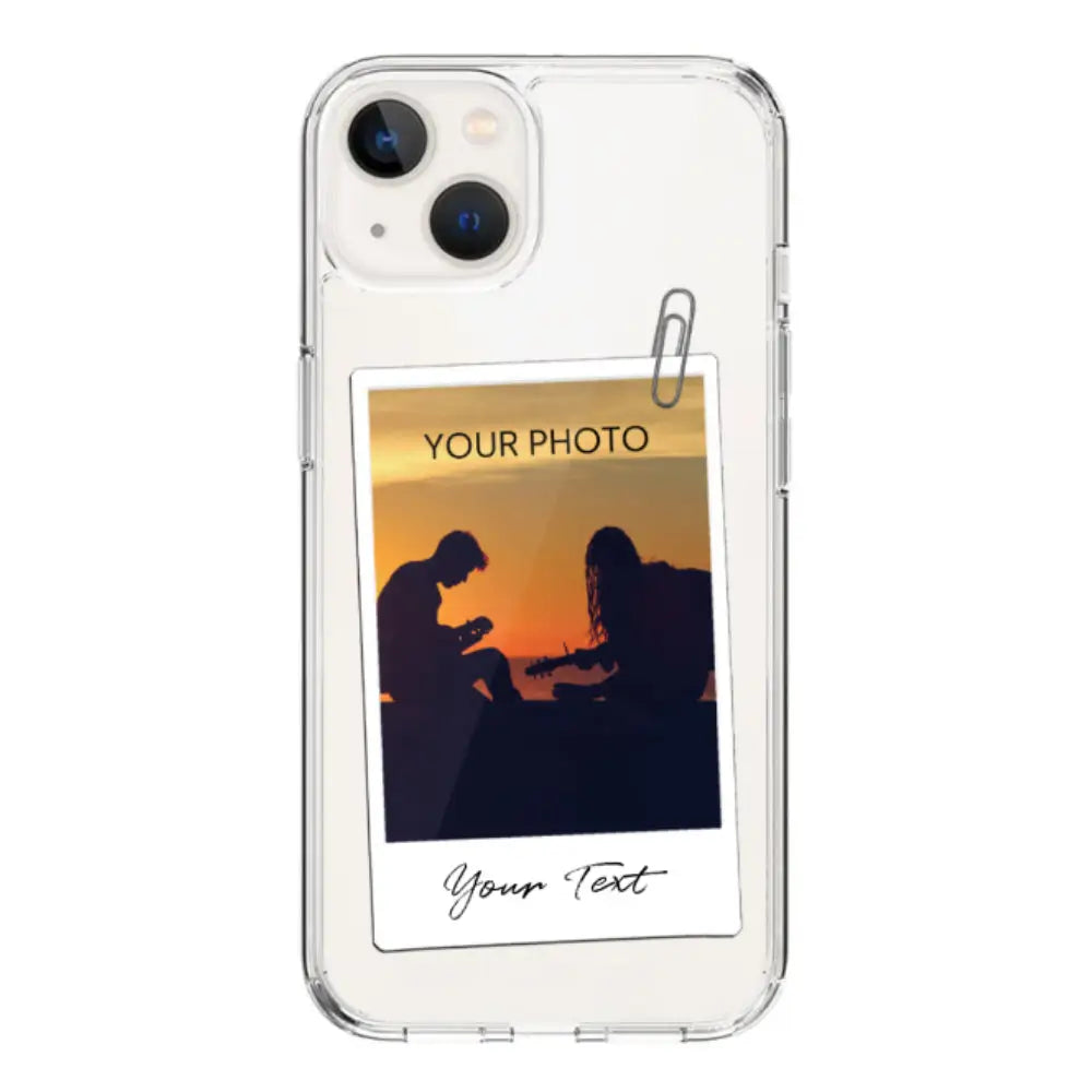 Apple iPhone 14 Plus / Clear Classic Polaroid Photo Phone Case - Stylizedd.com