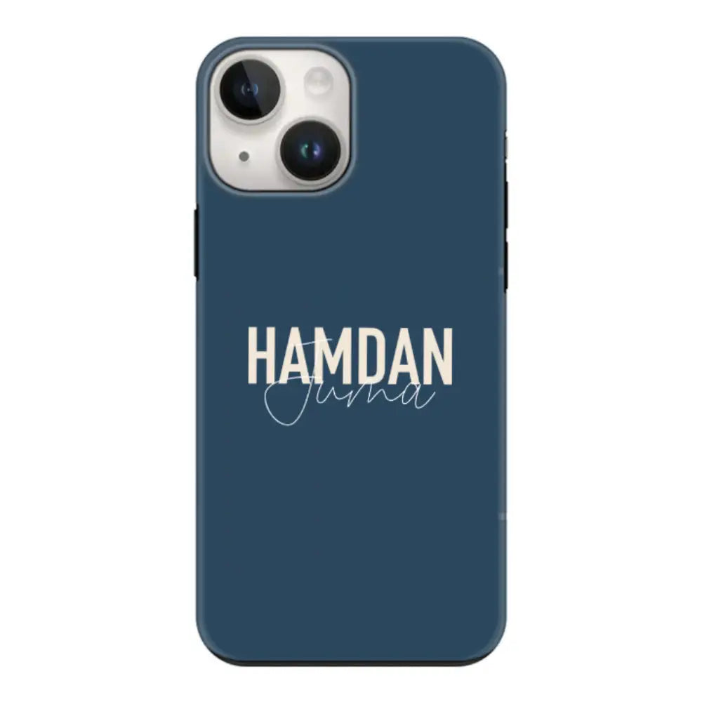 Personalized Name Horizontal Phone Case - Apple iPhone 15 Plus / Tough Pro - Stylizedd