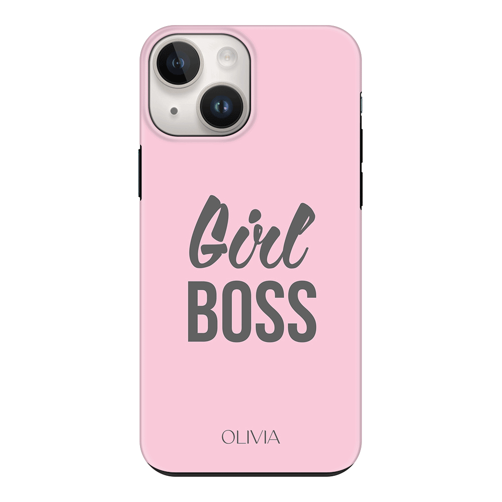 Apple iPhone 14 Plus / Tough Pro Personalized Name Girl Boss, Phone Case - Stylizedd.com