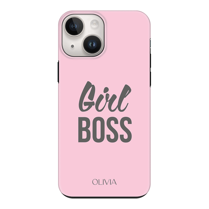 Apple iPhone 14 Plus / Tough Pro Personalized Name Girl Boss, Phone Case - Stylizedd.com