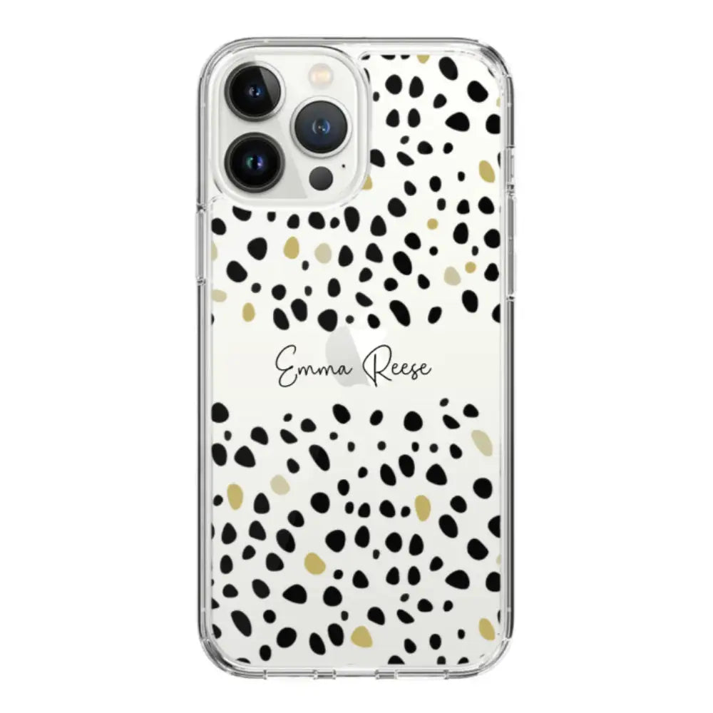Apple iPhone 14 Pro Max / Clear Classic Phone Case Pebble Multi Color Custom Text, My Name Phone Case - Stylizedd.com