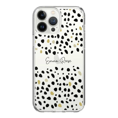 Apple iPhone 14 Pro Max / Clear Classic Phone Case Pebble Multi Color Custom Text, My Name Phone Case - Stylizedd.com