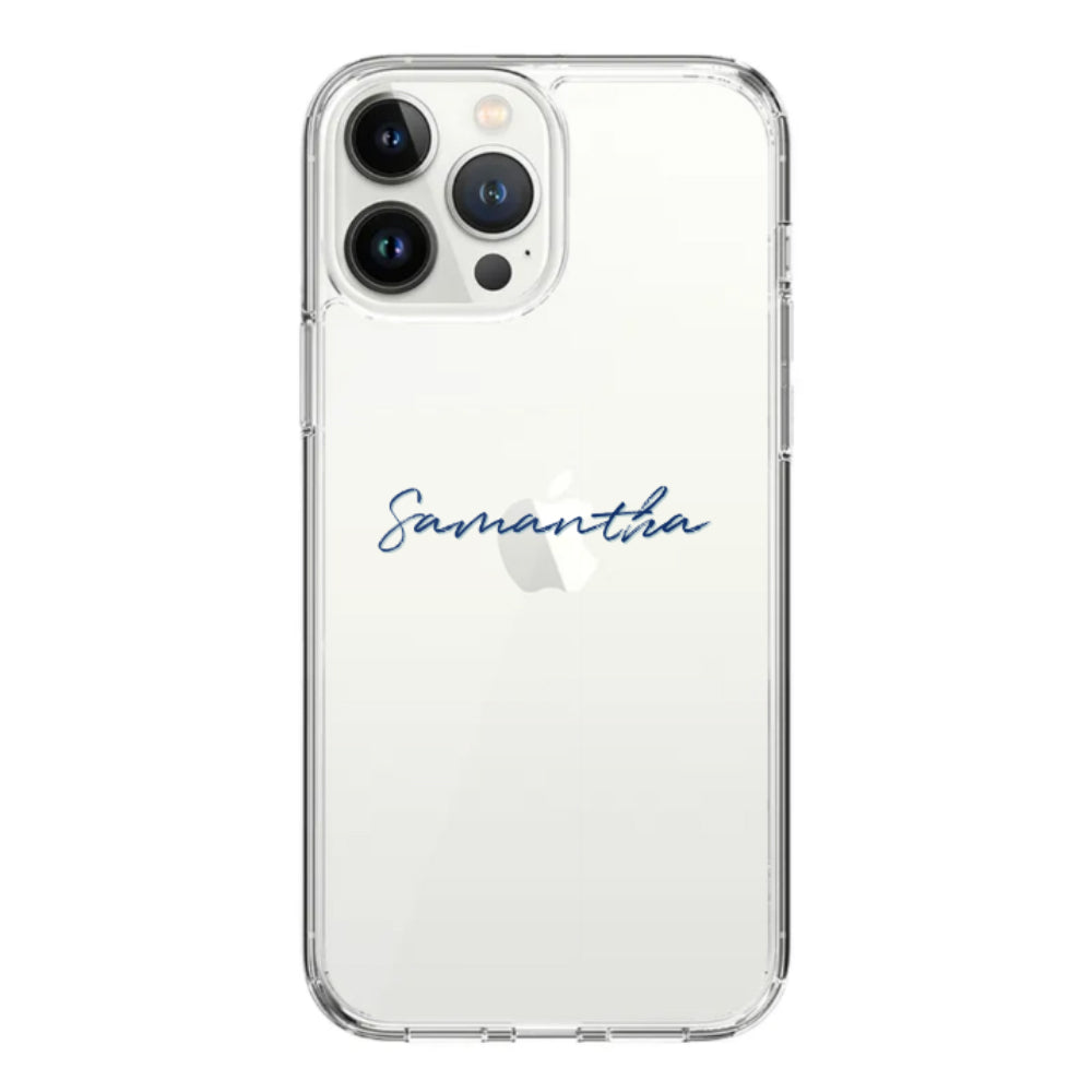 Apple iPhone 14 Pro Max / Rugged Black Custom Text, My Name Phone Case - Stylizedd.com