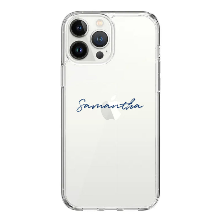 Apple iPhone 14 Pro Max / Rugged Black Custom Text, My Name Phone Case - Stylizedd.com
