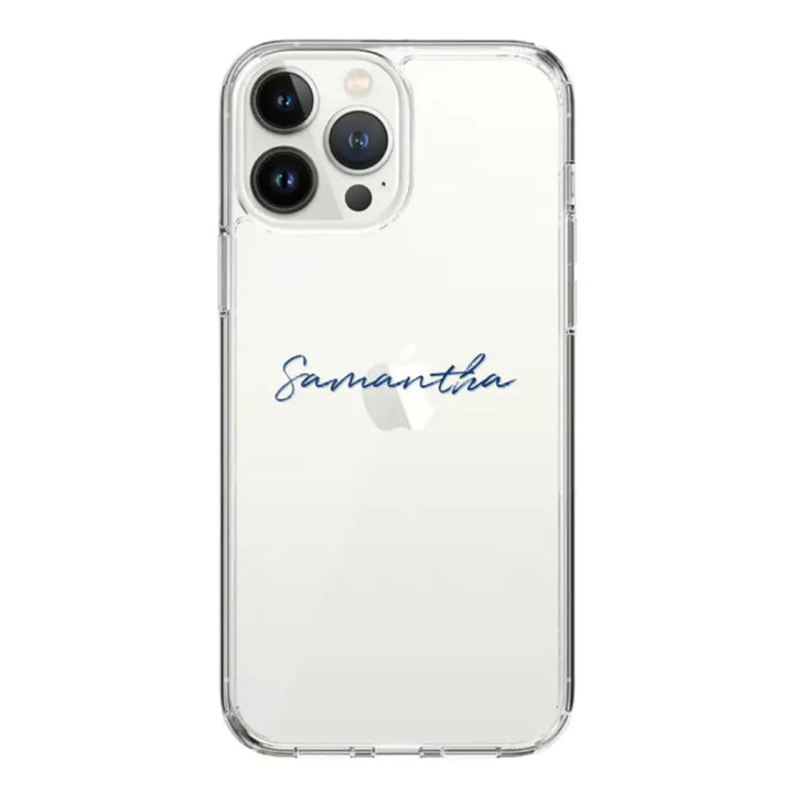 Apple iPhone 14 Pro Max / Clear Classic Custom Text, My Name Phone Case - Stylizedd.com