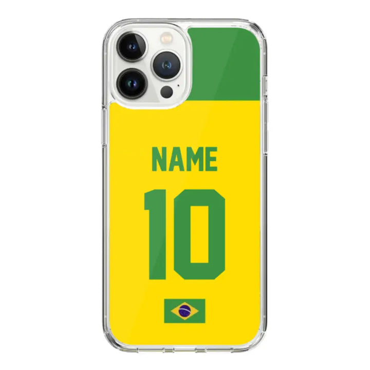 Apple iPhone 14 Pro Max / Clear Classic Personalized Football Jersey Phone Case Custom Name & Number - Stylizedd.com