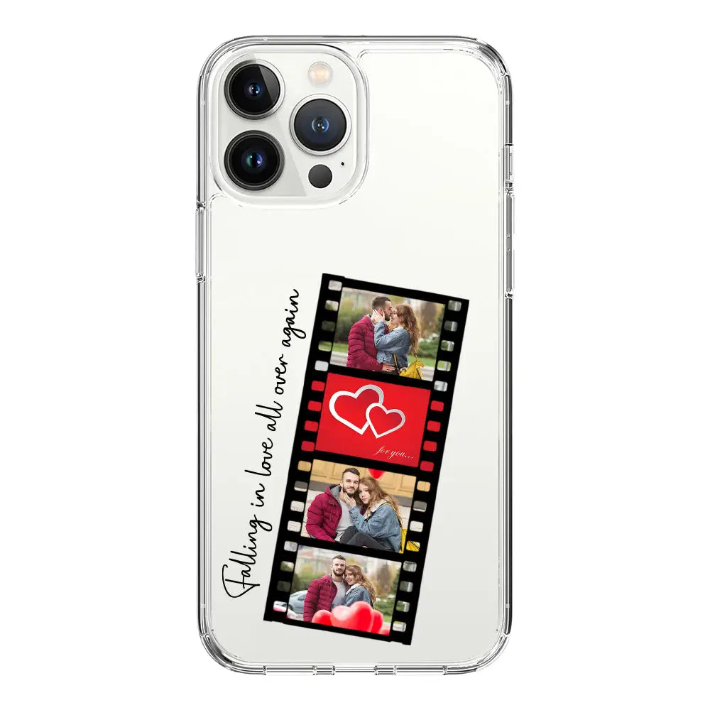 Apple iPhone 14 Pro Max / Clear Classic Phone Case Custom Valentine Photo Film Strips, Phone Case - Stylizedd