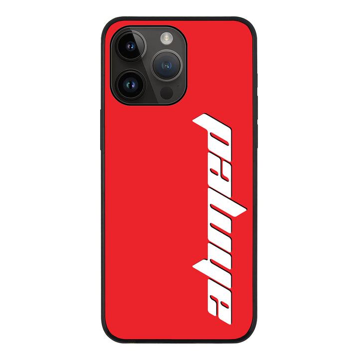 Apple iPhone 14 Pro Max / Tough Pro Custom Text, Vertical Name Phone Case - Stylizedd.com