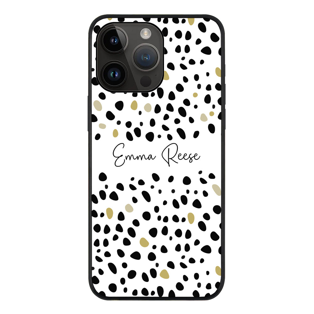 Apple iPhone 14 Pro Max / Tough Pro Pebble Multi Color Custom Text, My Name Phone Case - Stylizedd.com