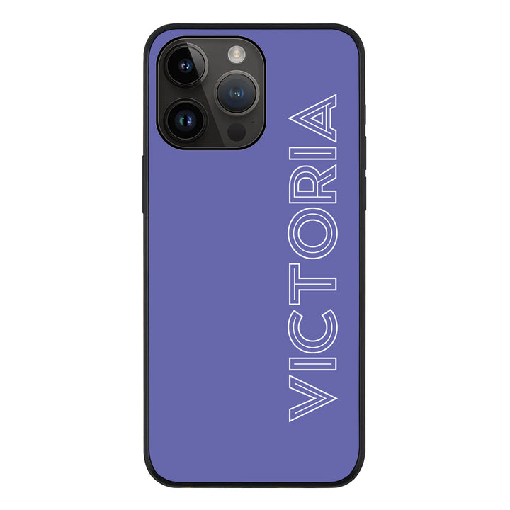 Apple iPhone 14 Pro Max / Rugged Black Personalized Name, Custom Phone Case - Stylizedd.com