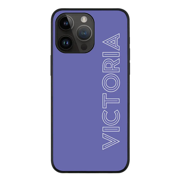 Apple iPhone 14 Pro Max / Rugged Black Personalized Name, Custom Phone Case - Stylizedd.com