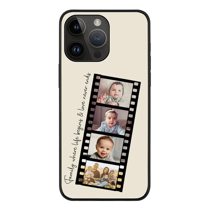 Apple iPhone 14 Pro Max / Rugged Black Custom Film Strips Personalised Movie Strip, Phone Case - Stylizedd.com