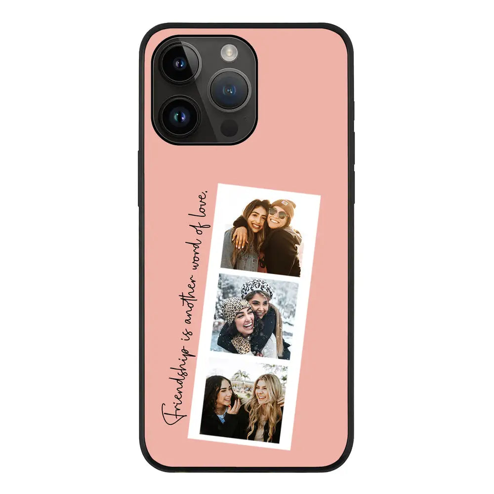 Apple iPhone 14 Pro Max / Rugged Black Custom Photo Strip Polaroid Style, Phone Case - Stylizedd.com