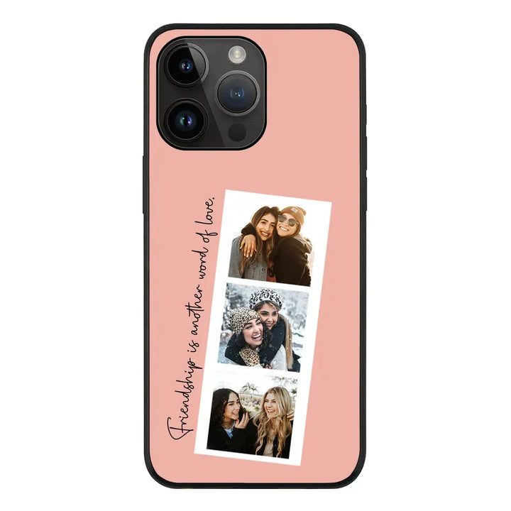 Apple iPhone 14 Pro Max / Rugged Black Custom Photo Strip Polaroid Style, Phone Case - Stylizedd.com