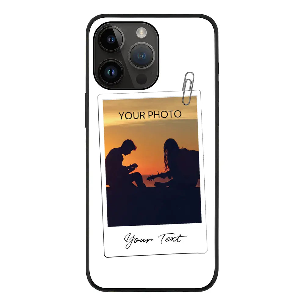 Apple iPhone 14 Pro Max / Rugged Black Polaroid Photo Phone Case - Stylizedd.com
