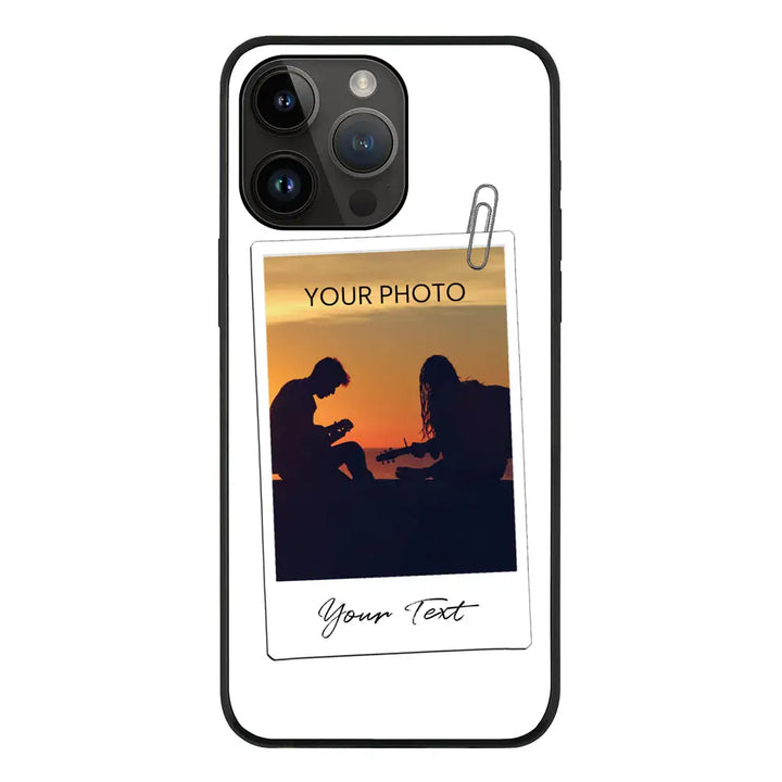 Apple iPhone 14 Pro Max / Rugged Black Polaroid Photo Phone Case - Stylizedd.com