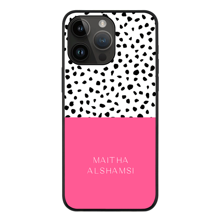 Apple iPhone 14 Pro Max / Tough Pro Personalized Text Colorful Spotted Dotted, Phone Case - Stylizedd.com