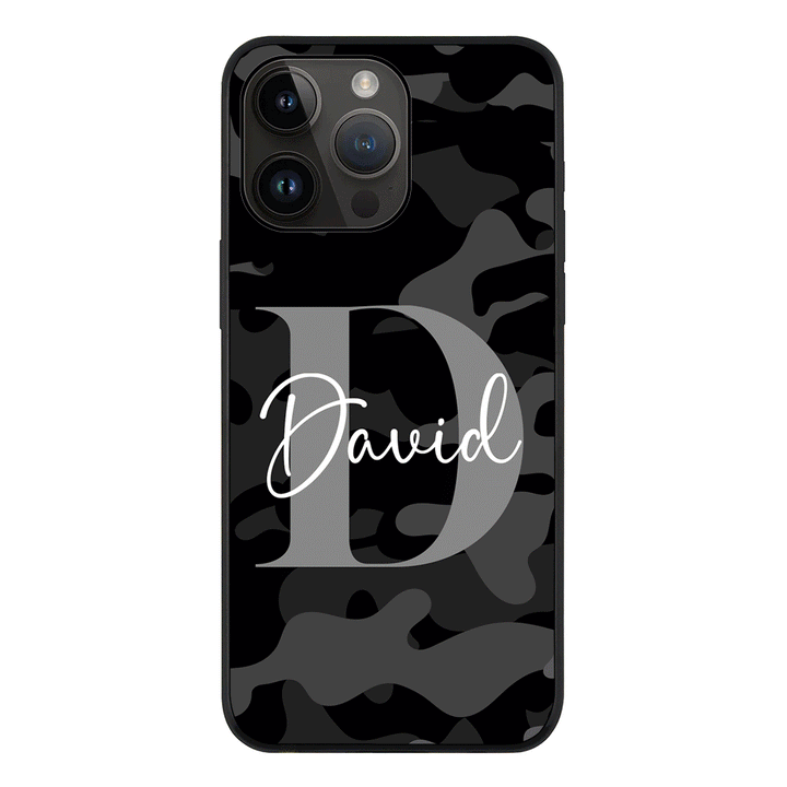 Apple iPhone 14 Pro Max / Tough Pro Personalized Name Camouflage Military Camo, Phone case - Stylizedd.com