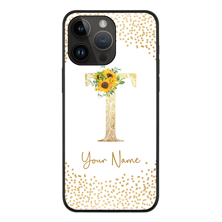 Apple iPhone 14 Pro Max / Tough Pro Floral Mandala Initial Phone Case - Stylizedd.com